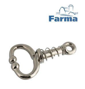 Щипцы носовые з пружиной 11см для КРС "FARMA" (Нидерланды) ОРИГИНАЛ ! носові щипці для ВРХ фото