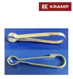 Притискної карабін 12см, сталь оцинкована KRAMP (Нідерланди) карабін прижимний фото