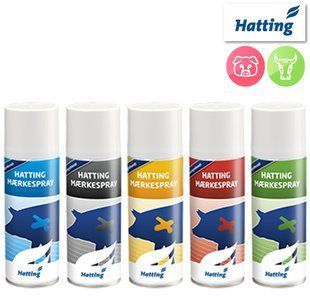 Спрей фарба для маркування тварин, червона HATTING маркування тварин фото