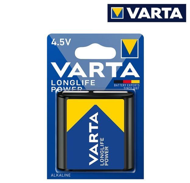 Батарейка лужна FL 4,5V 3LR12 VARTA електрошокери фото