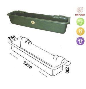 Годівниця коритом 50л OK PLAST поилки и кормушки фото
