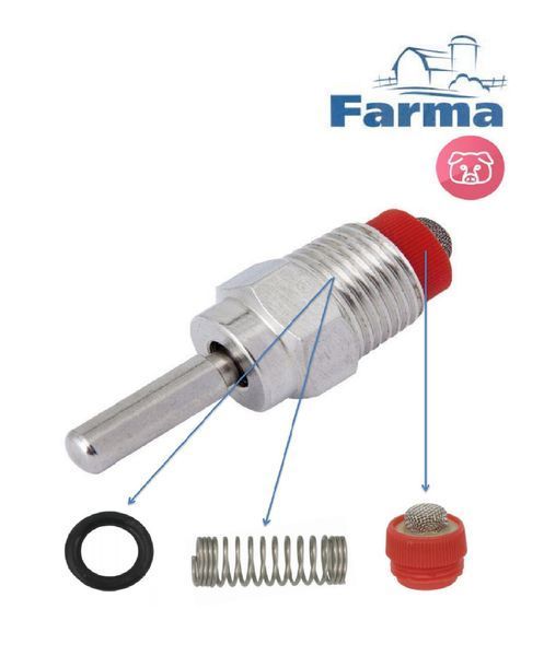 Клапан нипельный 1/2" СТАНДАРТ к мисочным поилкам для свиней FARMA (Нидерланды) поилки фото