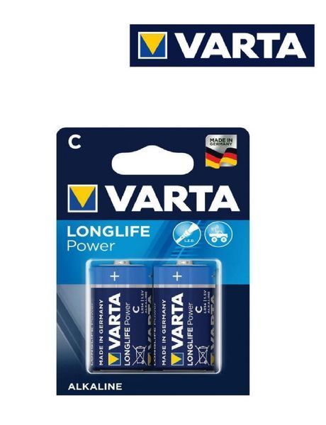 Батарейка C 1,5 V LR14 Alkaline уп./2шт VARTA (Німеччина) електрошокери фото