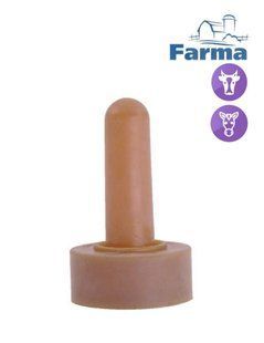 Соска латексна для випоювання телят, до пляшки на 3л та 2 л FARMA випоювання телят фото